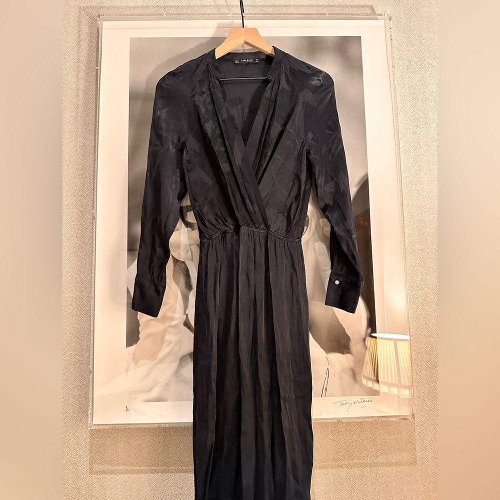 Zara Basic Satin Dress
